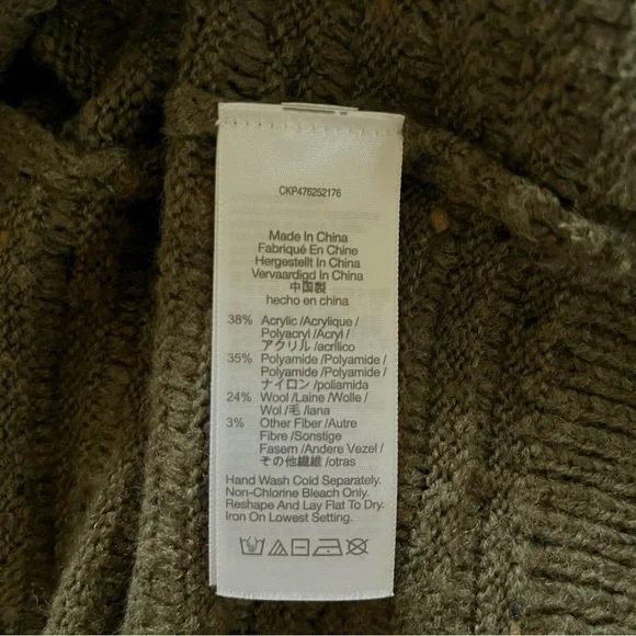 Madewell Olive Green Turtleneck Sweater - Picture 6 of 7